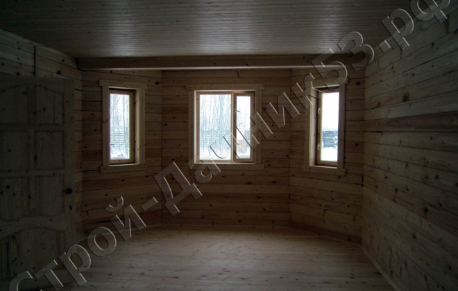 4 брусовой дом  к-45, 7×7, 80 м², тульская область,  заокский район, посёлок хорошие соседи (9)